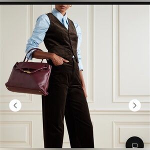 Lauren Ralph Lauren Brown Corduroy Vest Sz lg women’s cotton classic preppy